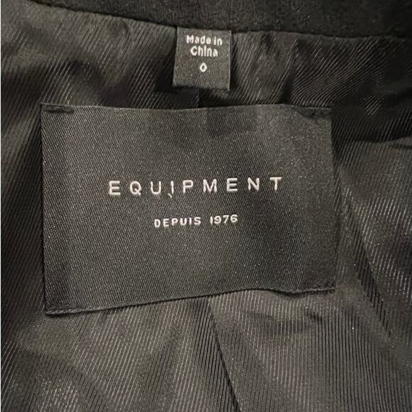 EQUIPMENT Norden Oversized Double-breasted Wool Mini Dress Size 0 - Picture 8 of 11